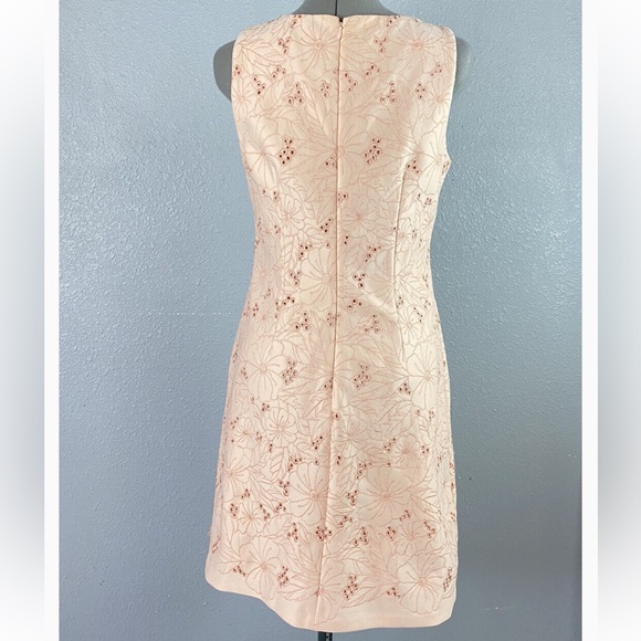 Eliza J Blush Floral Print Sheath Shift Short Mini Dress - Picture 2 of 13